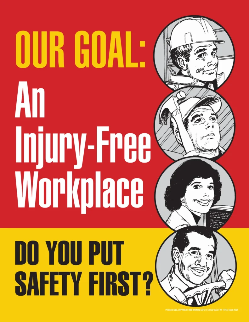injury free workplace poster