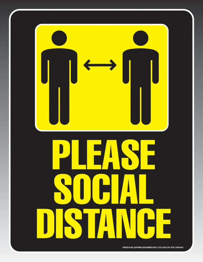 Social Distance Poster