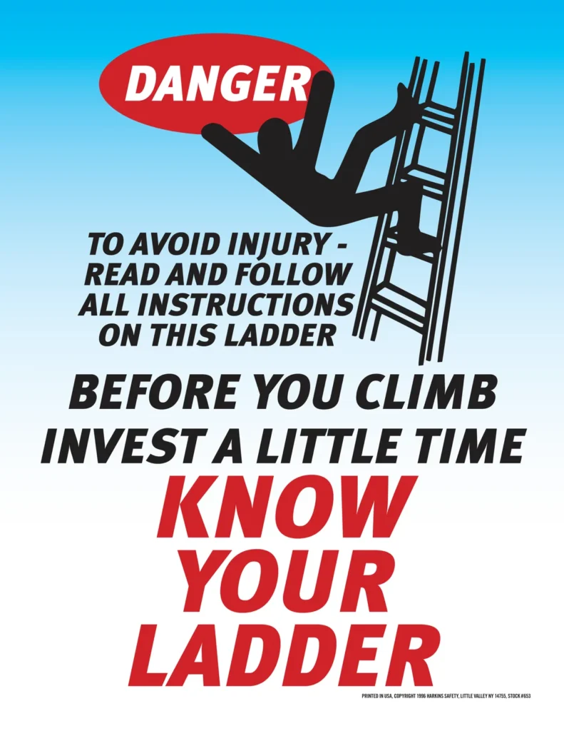 Ladder Safety Poster
