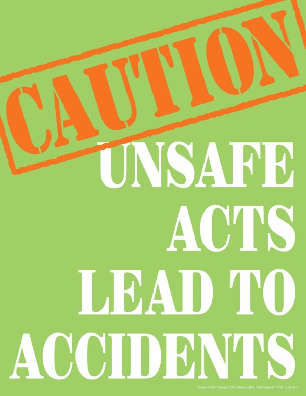 Unsafe Acts Lead to Accidents | 2116
