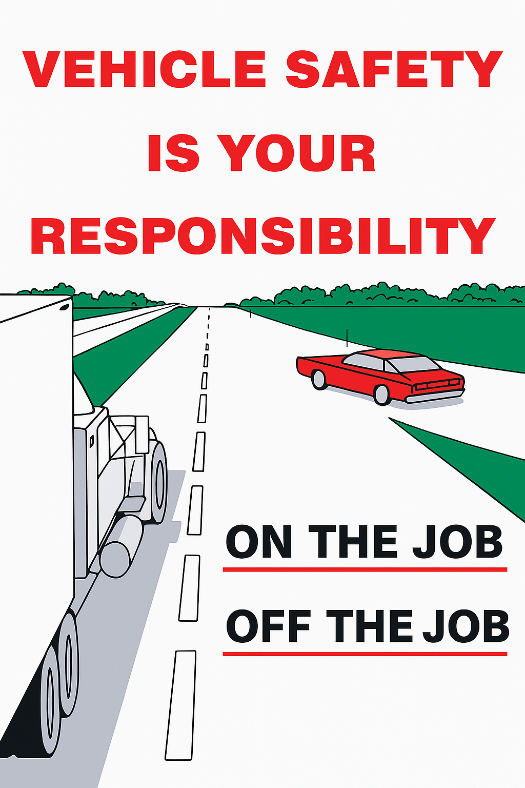 Vehicle Safety Poster - Gloss Paper (17" x 22")  | PT228