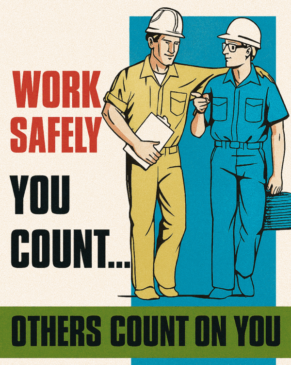 Work Safely You Count Poster - Gloss Paper (17" x 22")  | PT255