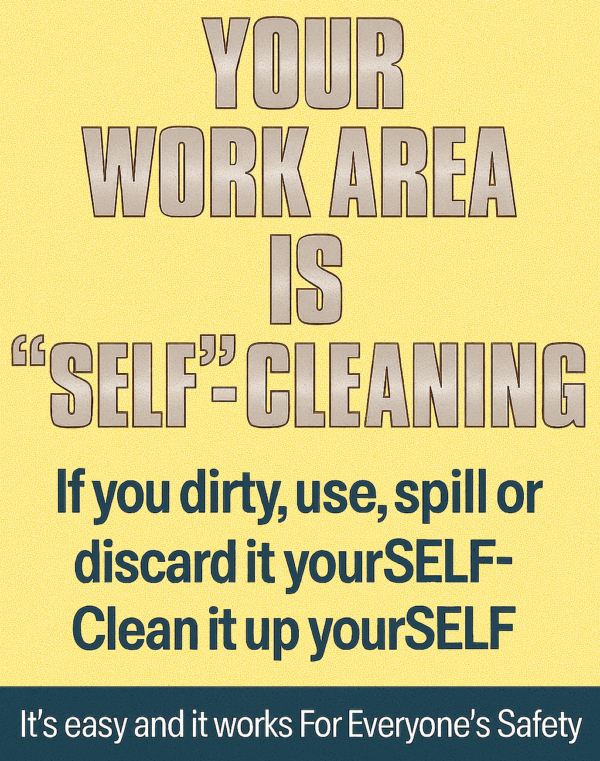 Your Work Area Is Poster - Gloss Paper (17" x 22")  | PT315