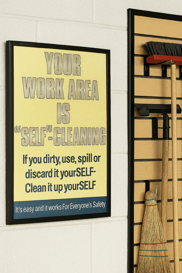 Your Work Area Is Poster - Gloss Paper (17" x 22")  | PT315 - Image 2